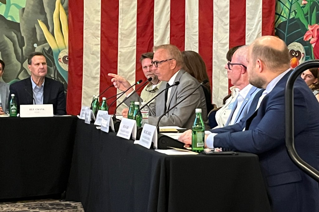 Actor and director Kevin Costner testified about the importance of preserving and funding national parks and public lands during a field hearing Friday of the U.S. House Committee on Natural Resources. Photo: Michael Hibblen