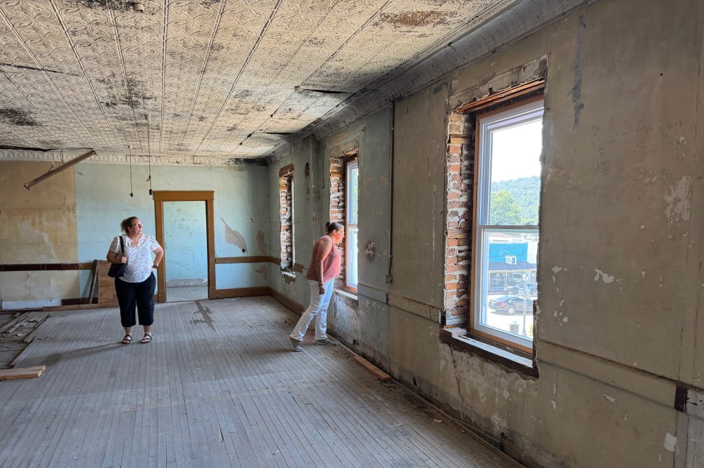The second floor of the Alford building, which originally served as a hotel.