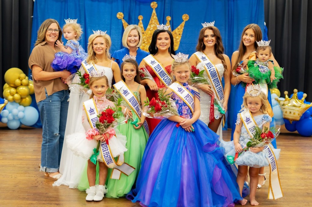 Nine pageant queens were selected two weeks before the Caddo River Festival.